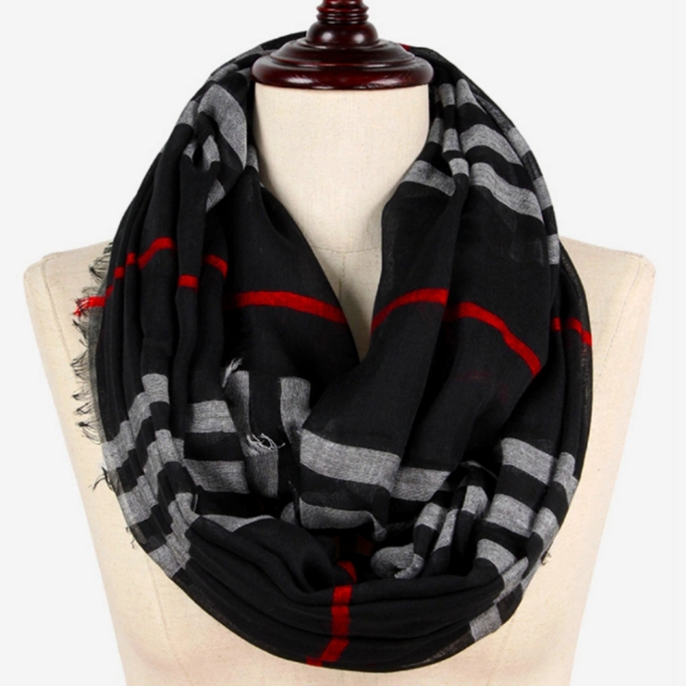 Infinity Plaid Scarf